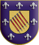 Escudo de armas dos Mesquita (infografia de Manuel Abranches de Soveral)