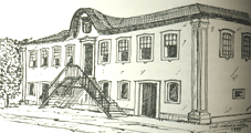 Pormenor da casa de Odela (desenho de Jos� de Noronha Ozorio in �Carvalhos de Basto�)